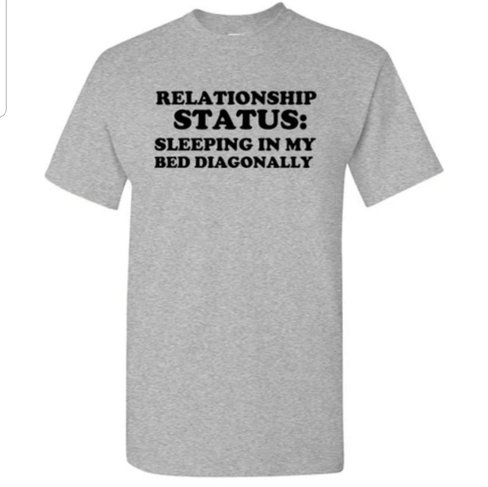 Relationship Status Sleeping Diagonally Tshirt